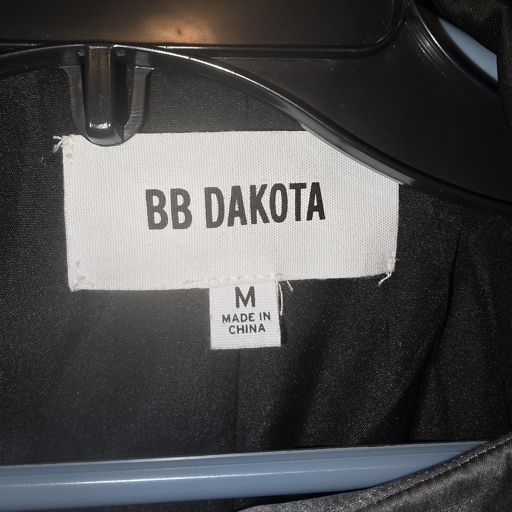 BB Dakota Velvet Burgandy Smoking Jacket Blazer Midnight Paris Medium Open Front - Picture 3 of 10